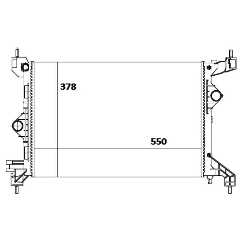 Radiador de Água - Magneti Marelli - RMM1132GM - (1)