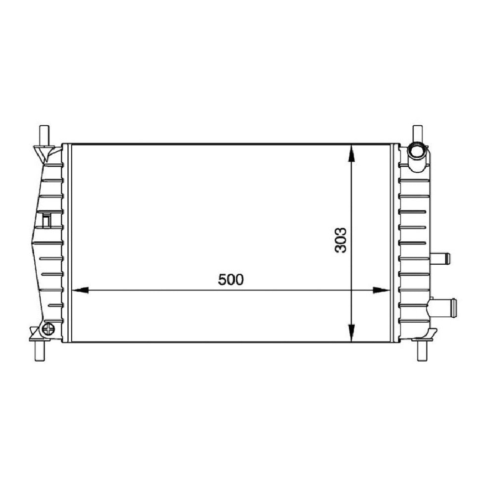 Radiador de Água - Magneti Marelli - RMM376720261 - (1)
