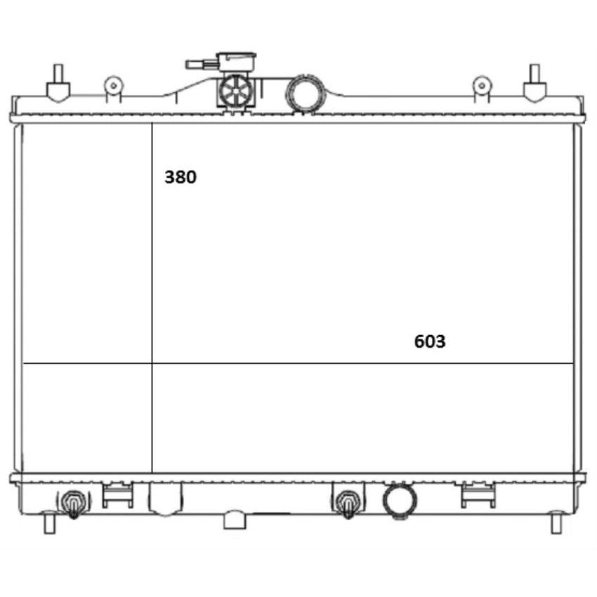 Radiador de Água - Magneti Marelli - RMM1120NS - (1)