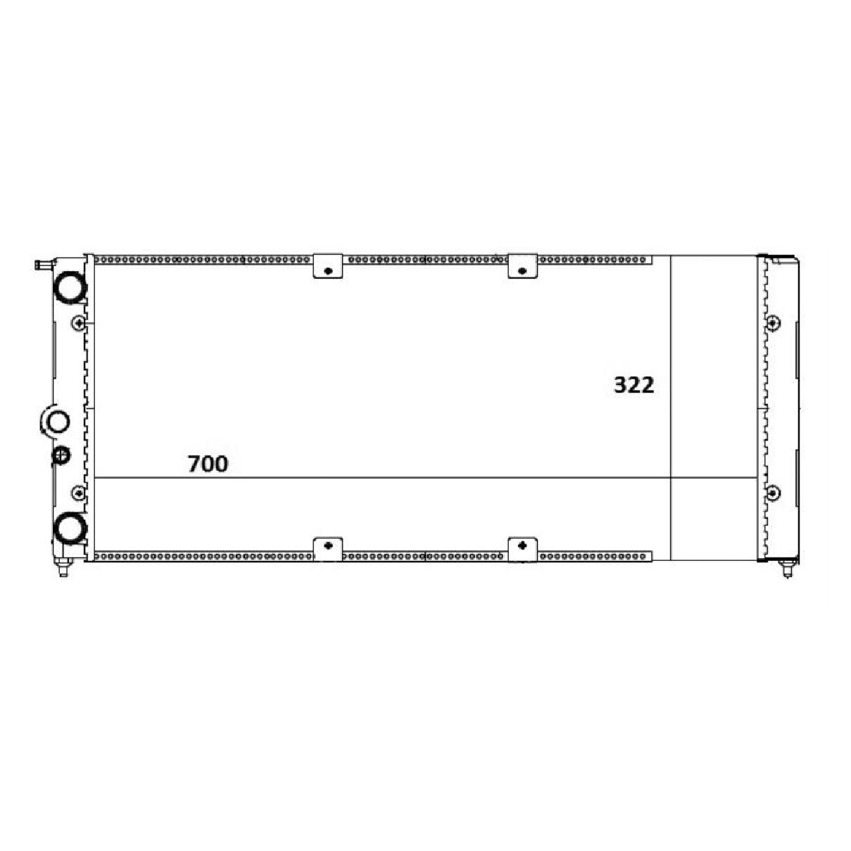 Radiador de Água - Magneti Marelli - RMM1081VW - (1)