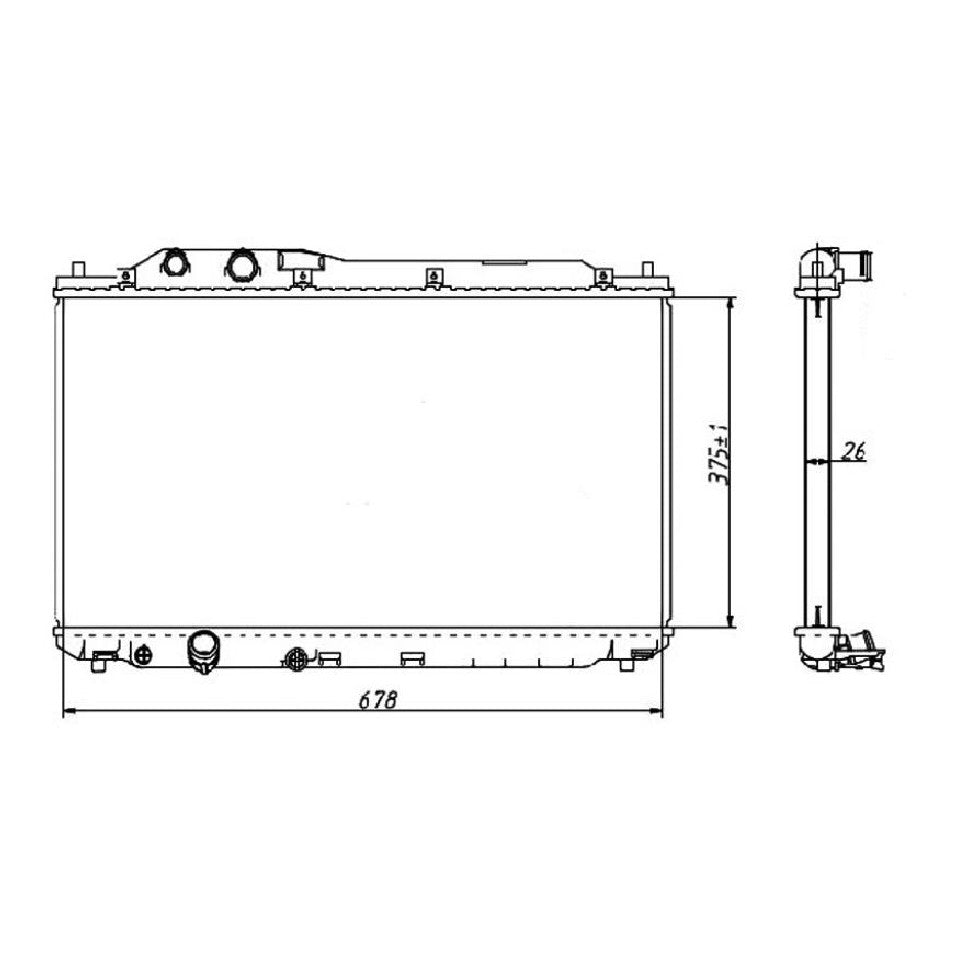 Radiador de Água - Magneti Marelli - RMM1008HHD - (1)