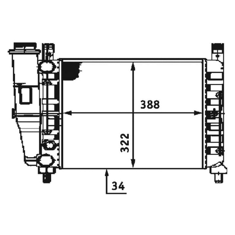 Radiador de Água - Magneti Marelli - RMM376713521 - (1)