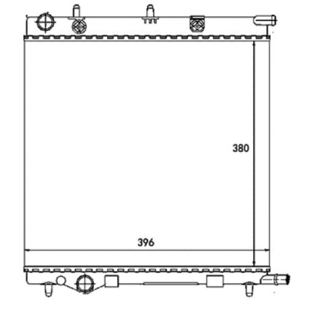Radiador de Água - Magneti Marelli - RMM1126CI - (1)