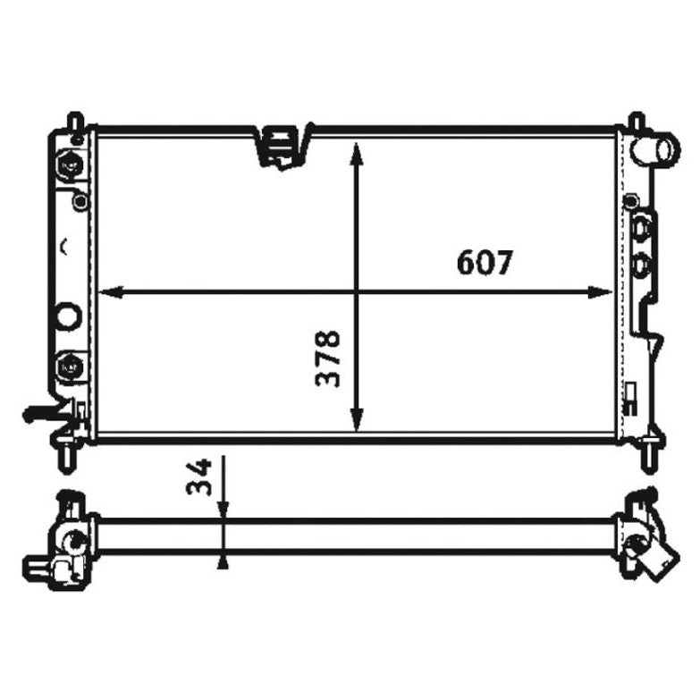 Radiador de Água - Magneti Marelli - RMM376718711 - (1)