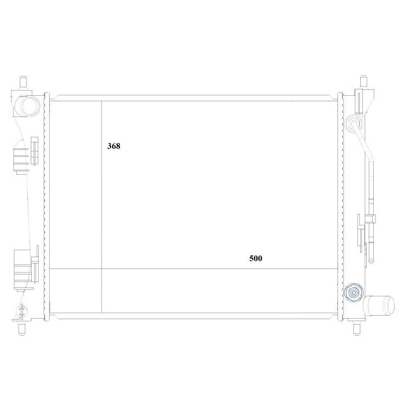 Radiador de Água - Magneti Marelli - RMM1133HI - (1)