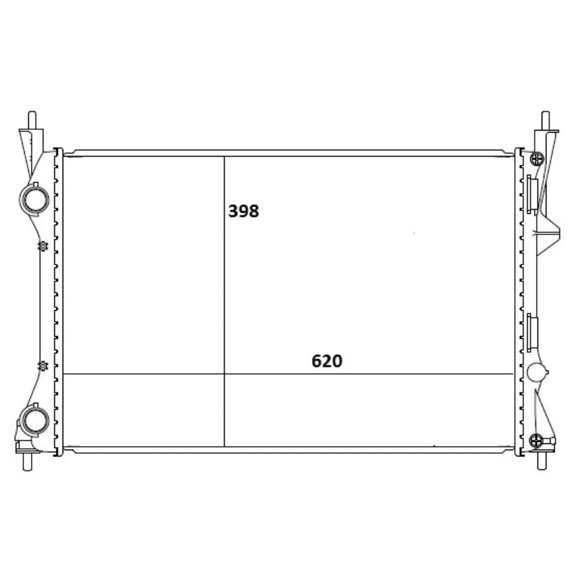 Radiador de Água - Magneti Marelli - RMM1121FT - (1)
