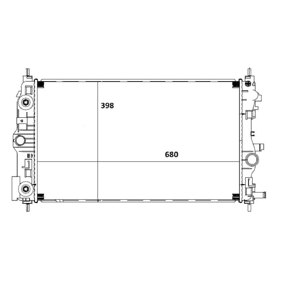 Radiador de Água - Magneti Marelli - RMM1113GM - (1)
