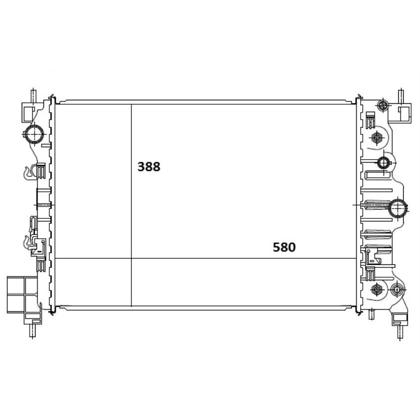 Radiador de Água - Magneti Marelli - RMM1124GM - (1)