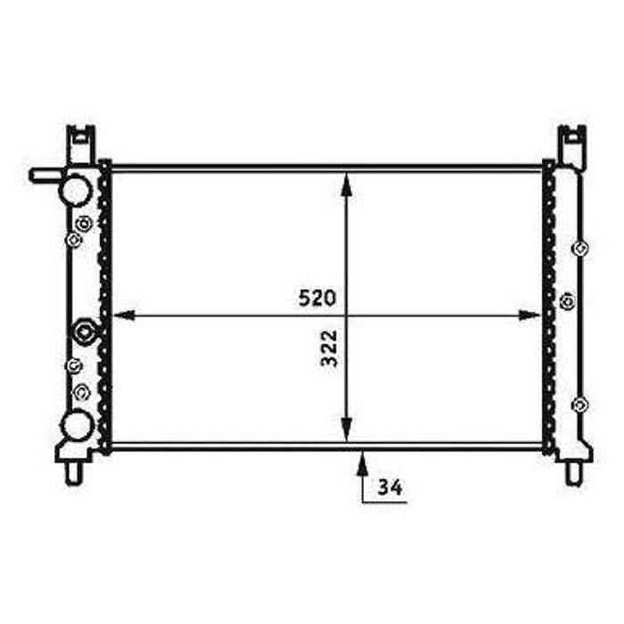 Radiador - Magneti Marelli - RMM376713531 - (1)