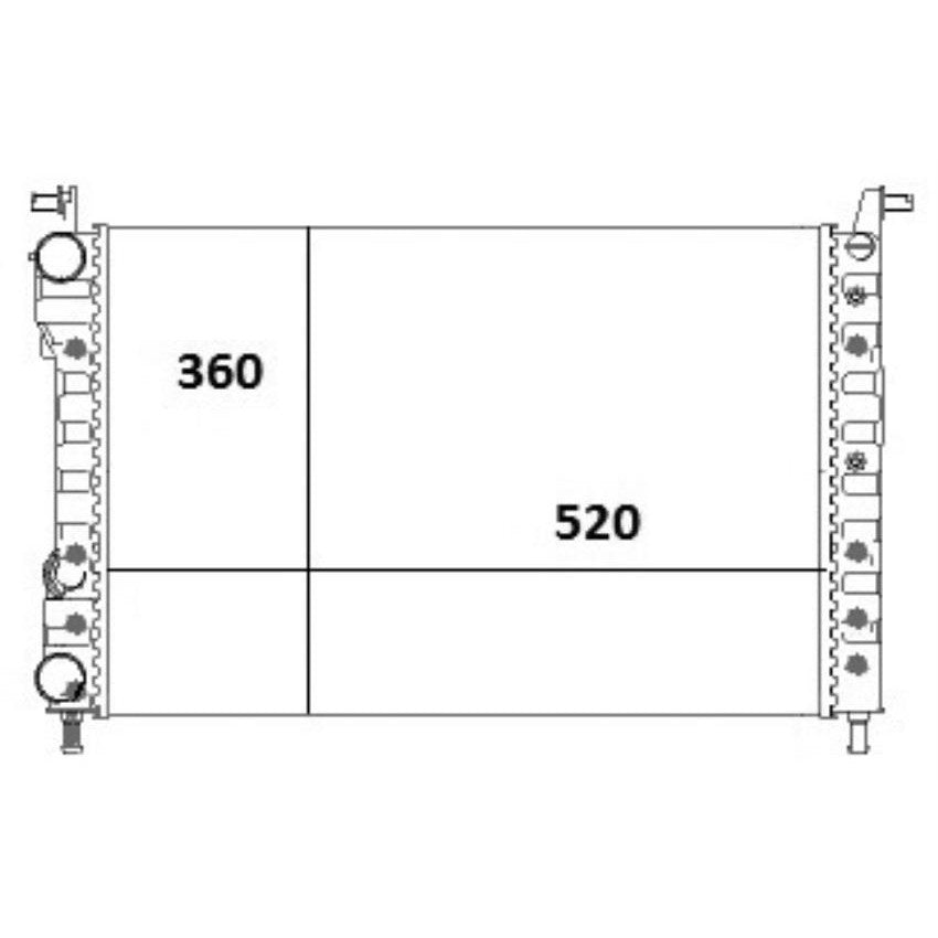 Radiador de Água - Magneti Marelli - RMM1096FT - (1)