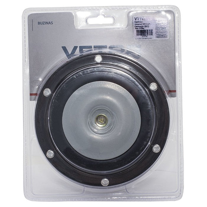 Buzina Bibi Grande 123mm 24V - Vetor - Vt113 - (1)