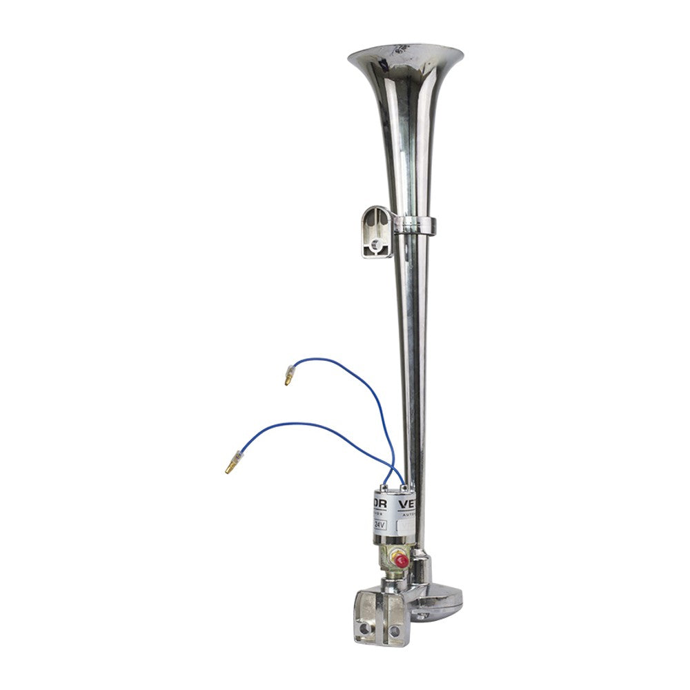 Buzina 1 Corneta Cromada 12V/24V - Vetor - Vt054 - (3)