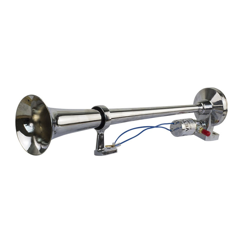 Buzina 1 Corneta Cromada 12V/24V - Vetor - Vt054 - (5)