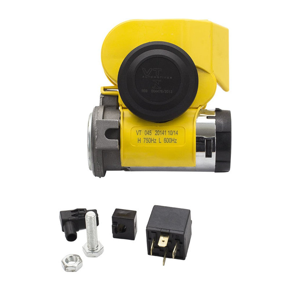 Buzina 2 Cornetas Compactadas 12V - Vetor - Vt045 - (4)