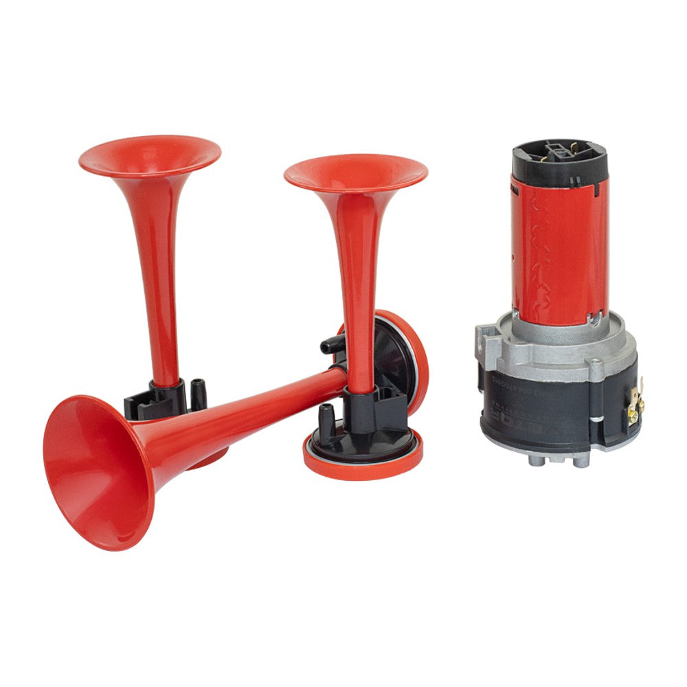 Buzina 3 Cornetas 12V - Vetor - Vt064 - (2)