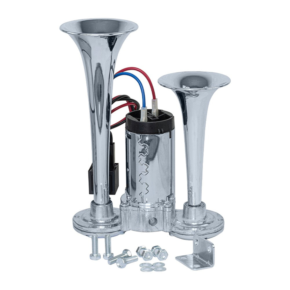 Buzina 2 Cornetas com Compressor Imbutido 12V - Vetor - Vt059 - (2)