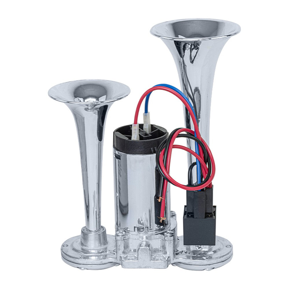 Buzina 2 Cornetas com Compressor Imbutido 12V - Vetor - Vt059 - (3)