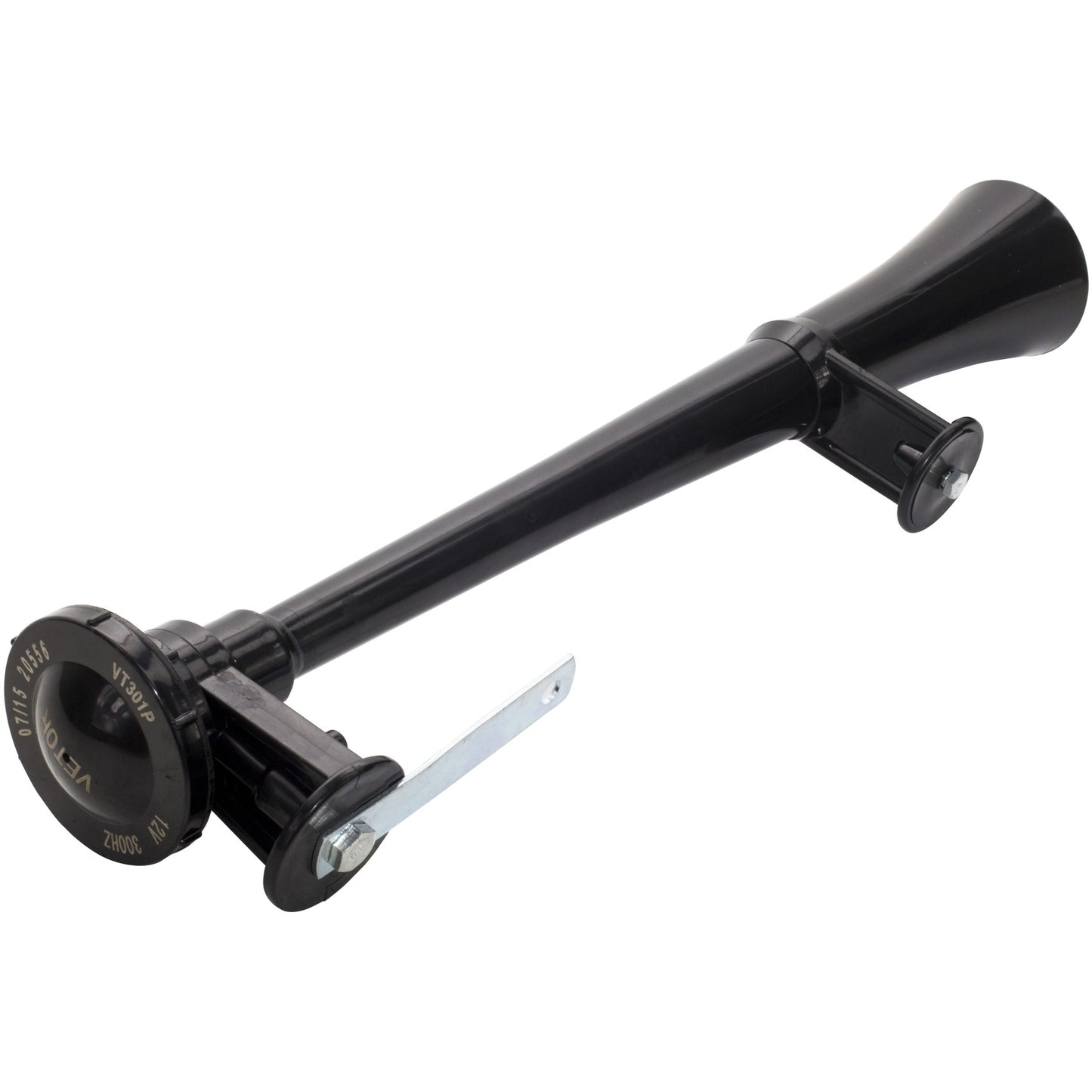 Buzina Grande para Carro Preta 12V - Vetor - Vt301P - (2)