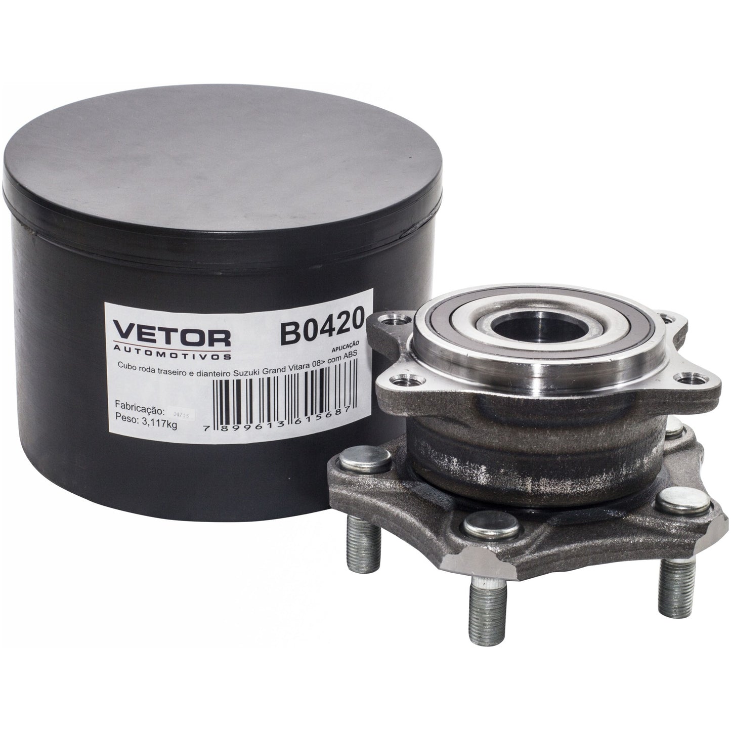 Cubo de Roda Dianteiro ou Traseiro - Vetor - B0420 - (1)