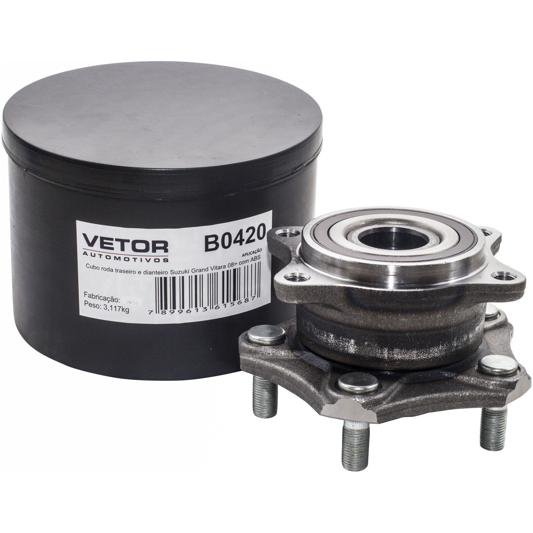 Cubo de Roda Dianteiro ou Traseiro - Vetor - B0420 - (1)