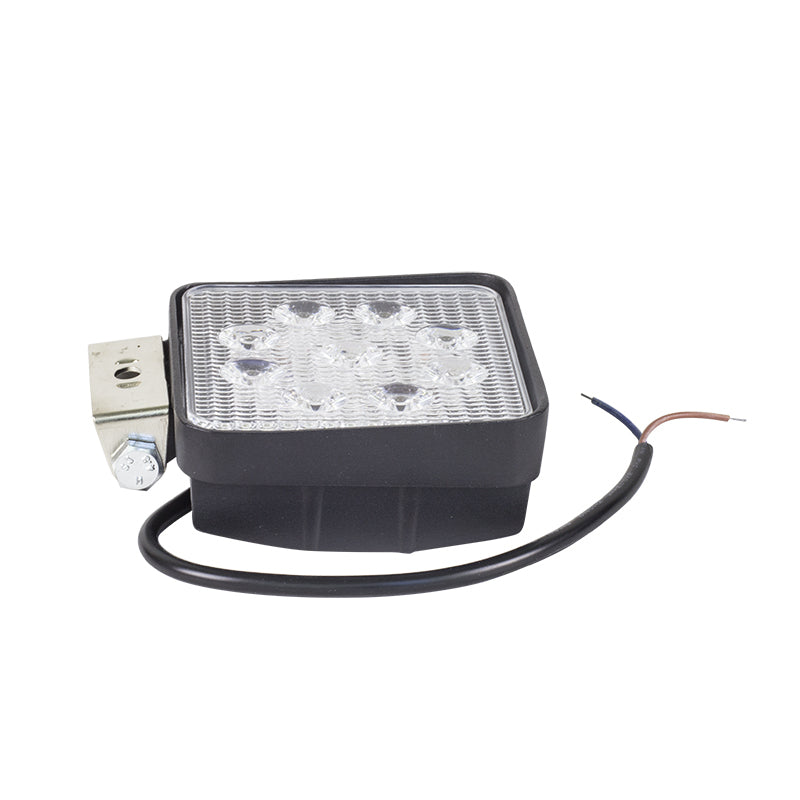 Kit Farol Auxiliar Quadrado 9 LEDs 12V/24V 33W - Teslla - Tk1001A - (3)