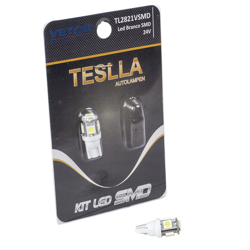 Par Lâmpada Super LED Ultra Branca 24V - Teslla - Tl2821Vsmd - (2)