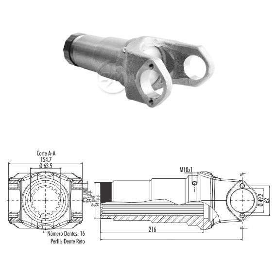 Luva do Cardan - ZM - 135.006.02 - (1)