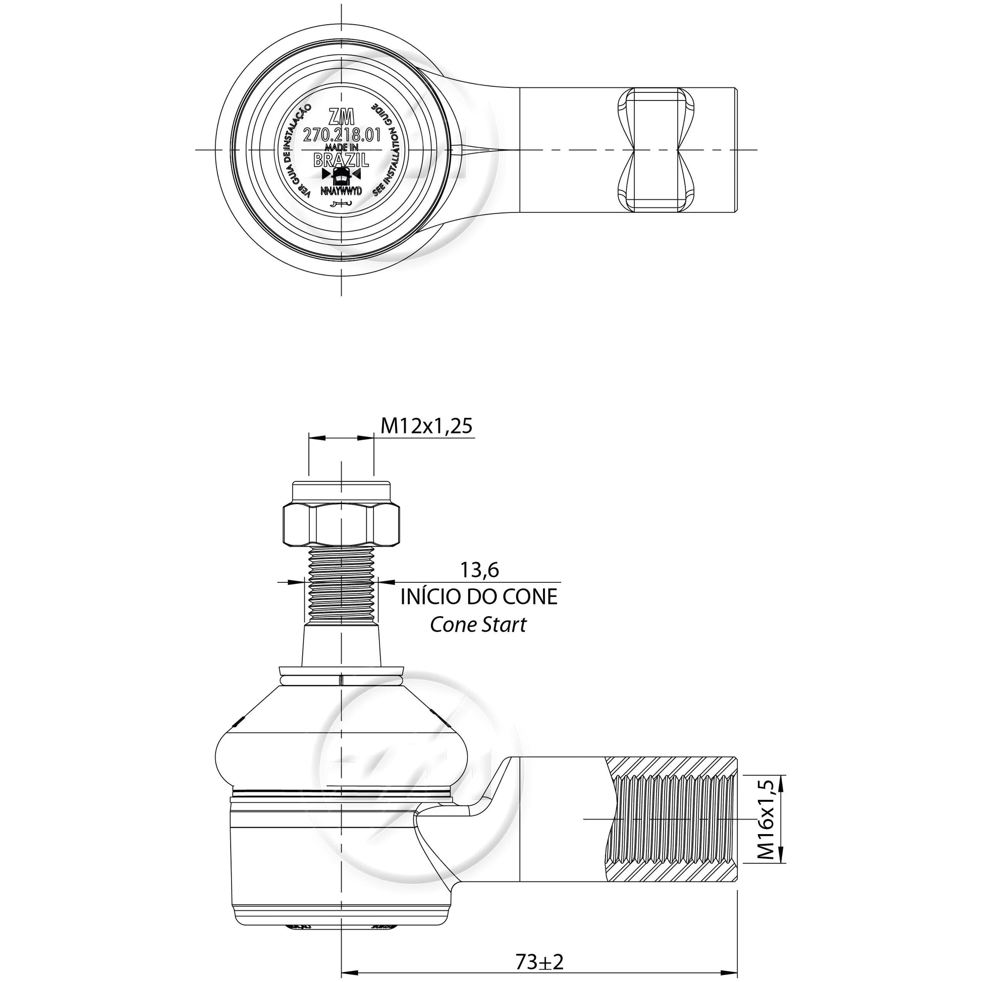 Par Terminal de Direção - ZM - 270.218.01 - (3)