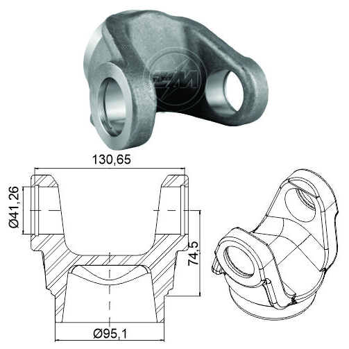 Garfo do Cardan - ZM - 335.001.18 - (2)