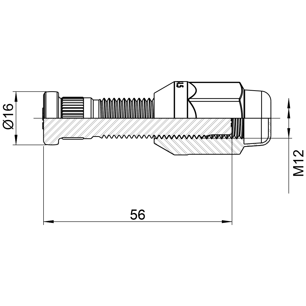 Kit 50 Parafuso Roda M12-1,5x52/56,5xCH19xH35 - ZM - (2)