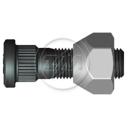 Kit 50 Parafuso Roda M12-1,25x42/46,5xCH21xH16 - ZM - (1)