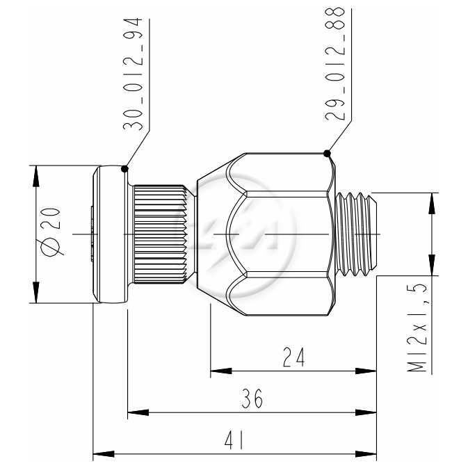Kit 50 Parafuso Roda M12-1,5x36/41xCH21xH20 - ZM - 40.012.98 - (2)