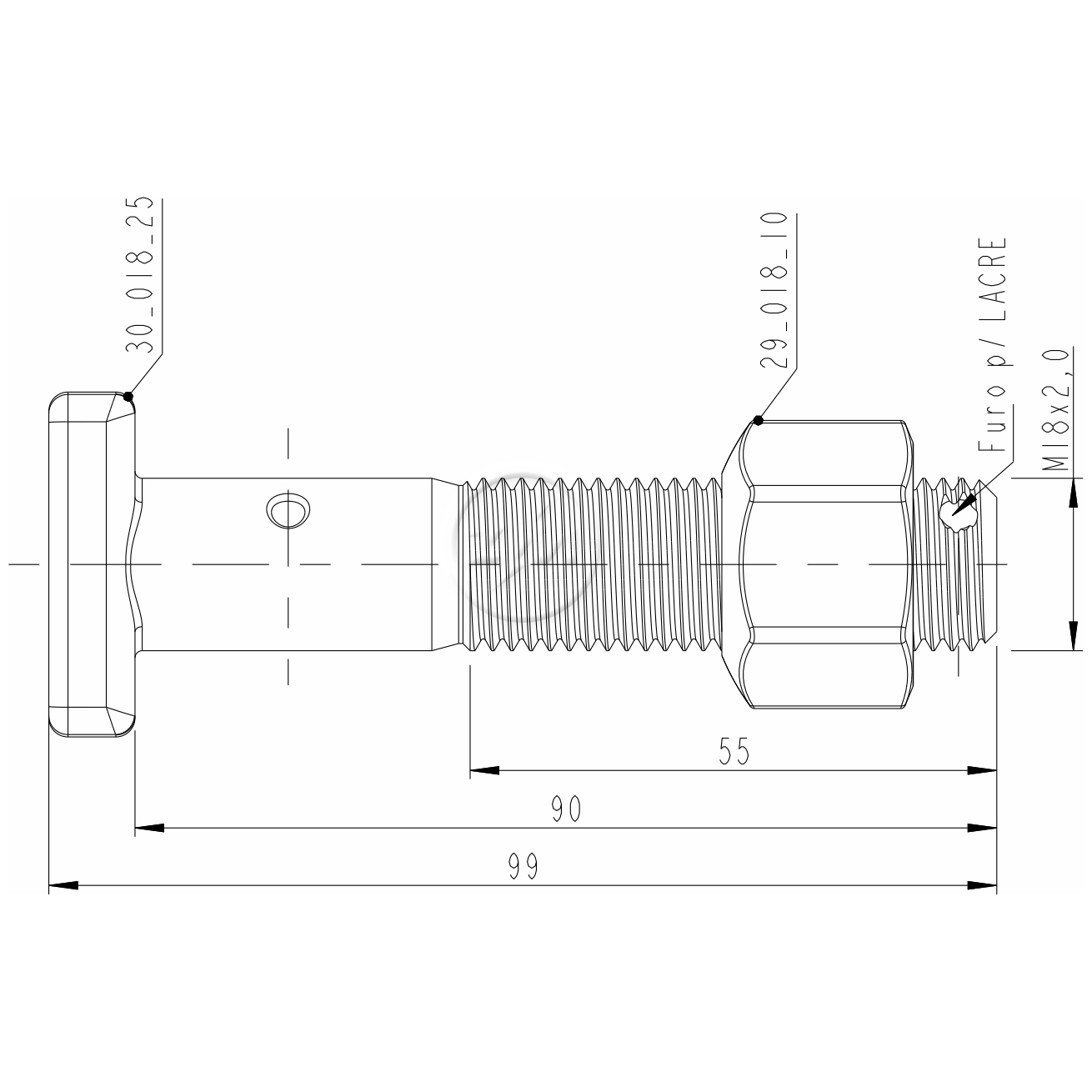 Kit 30 Parafuso Roda M18-2,0x90/99xCH27xH20 - ZM - 40.018.25 - (2)