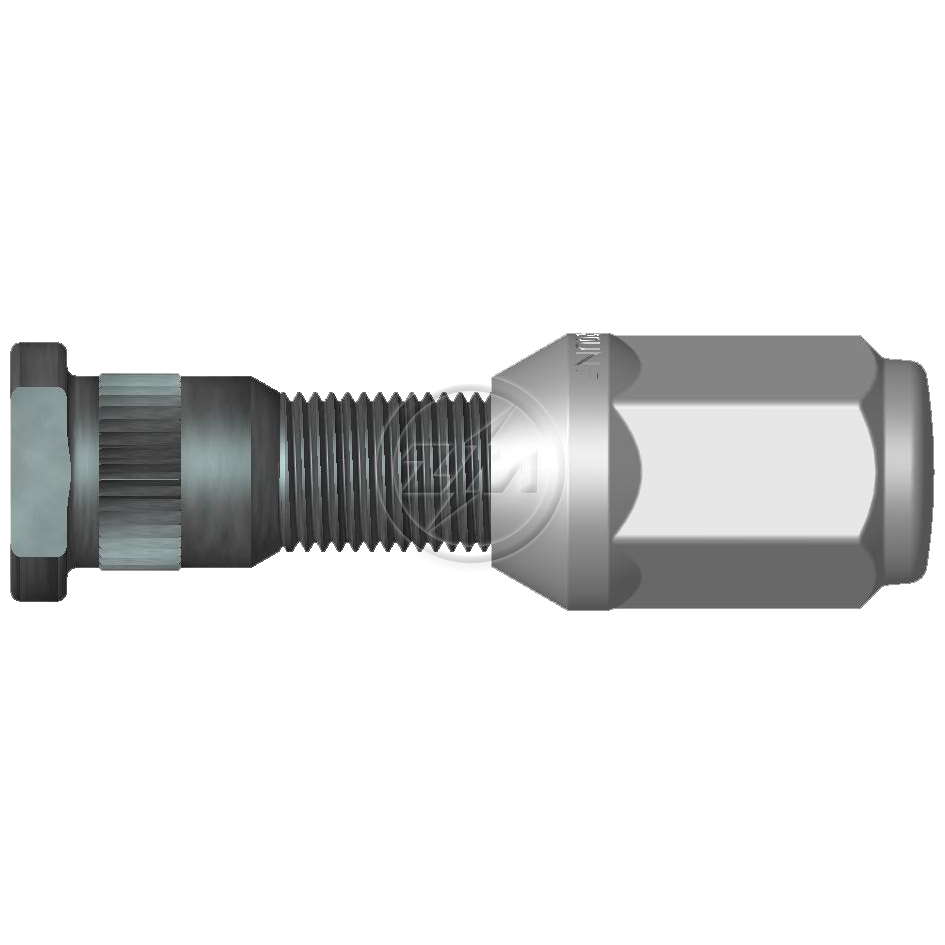 Kit 50 Parafuso Roda 1/2"x57,2/61,6xCH13/16" - ZM - (1)