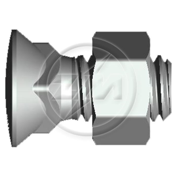 Kit 50 Parafuso para Arados 1/2"-12BSWx1,1/4" - ZM - (1)