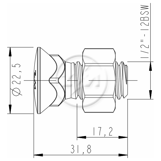 Kit 50 Parafuso para Arados 1/2"-12BSWx1,1/4" - ZM - (2)