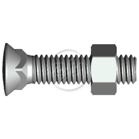 Kit 50 Parafuso para Arados 1/2"-12BSWx2.1/4" - ZM - (1)