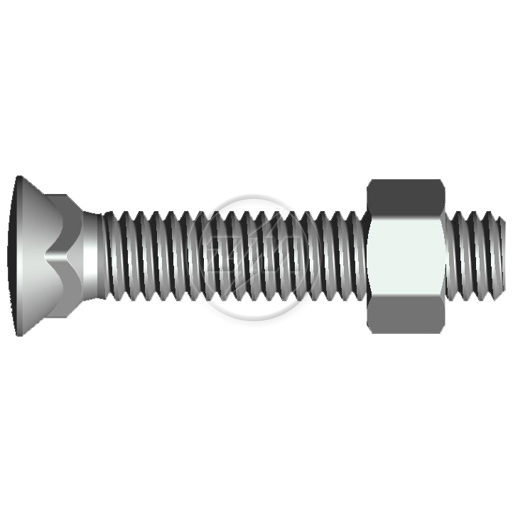Kit 50 Parafuso para Arados 1/2"-12BSWx2.3/4" - ZM - (1)