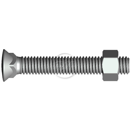Kit 50 Parafuso para Arados 1/2"-12BSWx3.1/2" - ZM - (1)