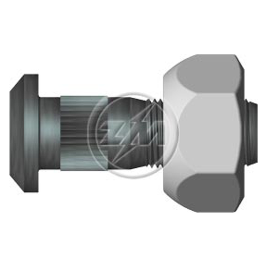 Kit 15 Parafuso Roda 3/4"x60/67,9xH22 Direito - ZM - (1)