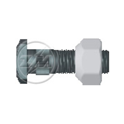 Kit 30 Parafuso Roda 5/8"x53/60xH17 Esquerdo - ZM - (1)