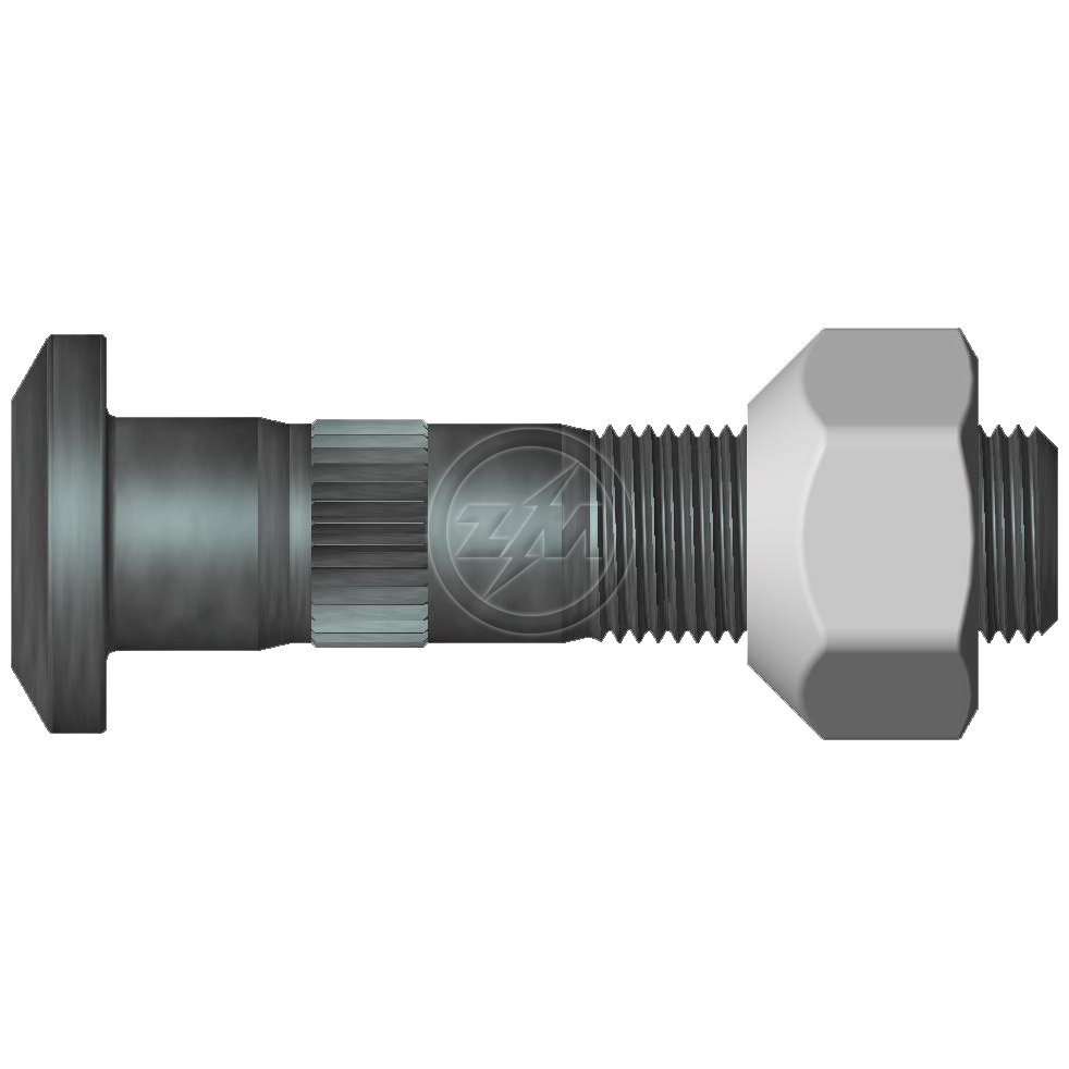 Kit 30 Parafuso Roda 5/8"x69/76xH17 Direito - ZM - 40.508.07 - (1)