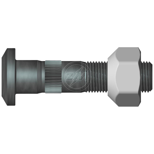 Kit 30 Parafuso Roda 5/8"x69/76xH17 Direito - ZM - 40.508.07 - (1)