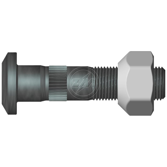 Kit 30 Parafuso Roda 5/8"x69/76xH17 Esquerdo - ZM - (1)