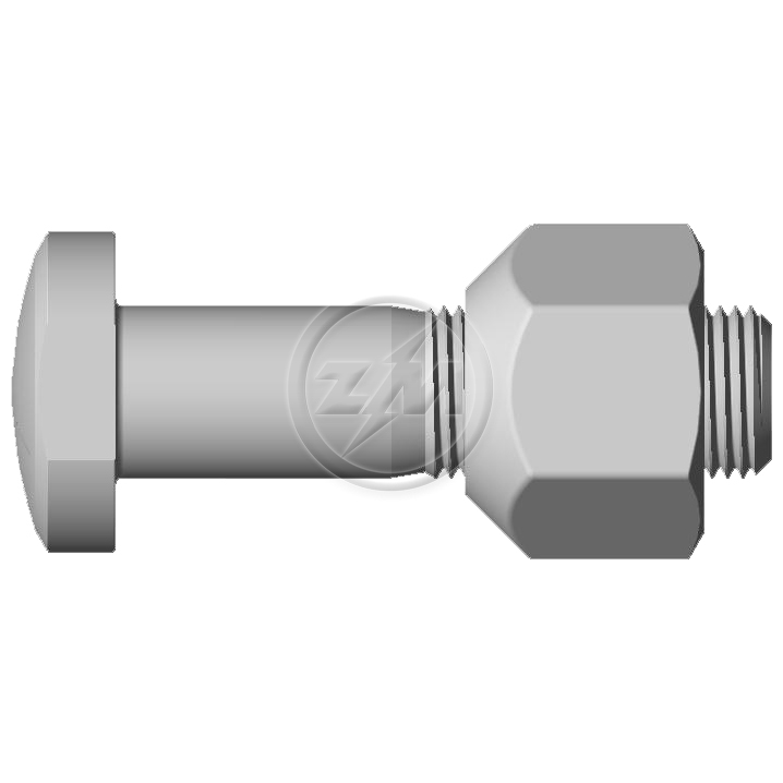 Kit 25 Parafuso Roda 5/8"x60,3/69,9xCH1.1/16" - ZM - (1)