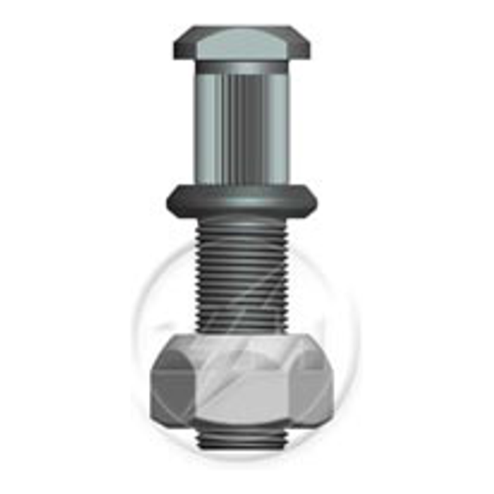 Kit 24 Parafuso Roda 7/8"x92/100xH22 Esquerdo - ZM - (1)