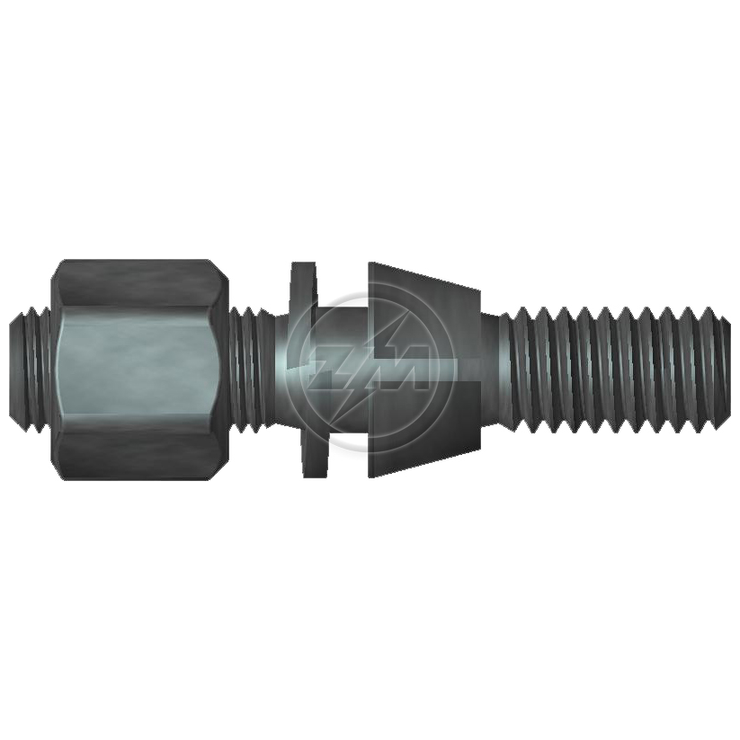 Kit 50 Prisioneiro Roda 7/16"x2,½"xCH11/16" - ZM - 40.716.80 - (1)