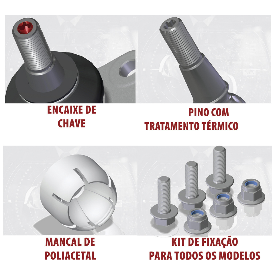 Pivô da Suspensão - ZM - 470.123.06 - (4)