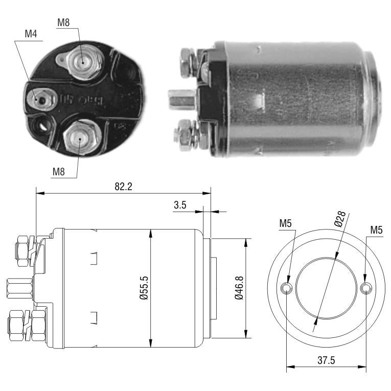 Relê Auxiliar de Partida - ZM - 513 - (1)