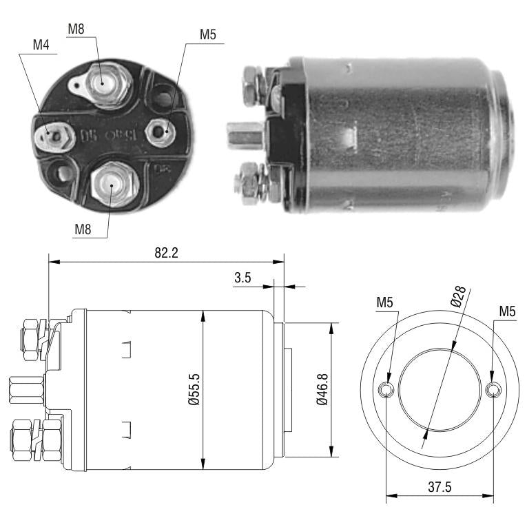 Relê Auxiliar de Partida - ZM - 515 - (1)